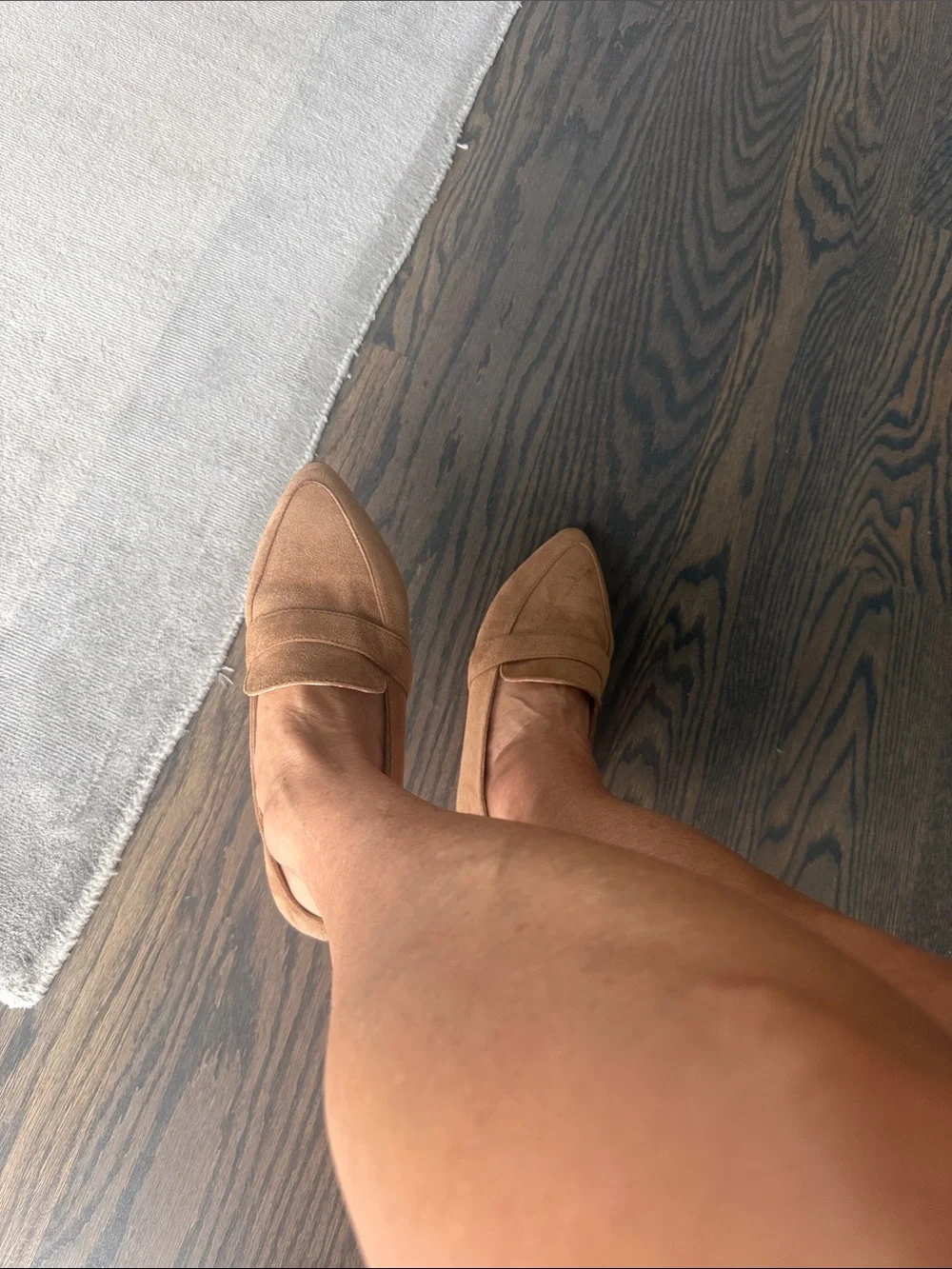 New Suede Pointed-Toe Loafers size 9